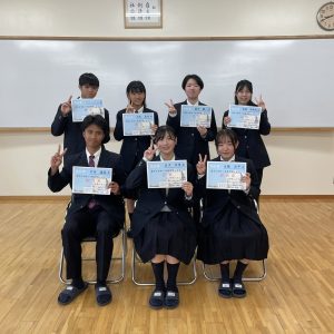 令和７年度前期生徒会認証式